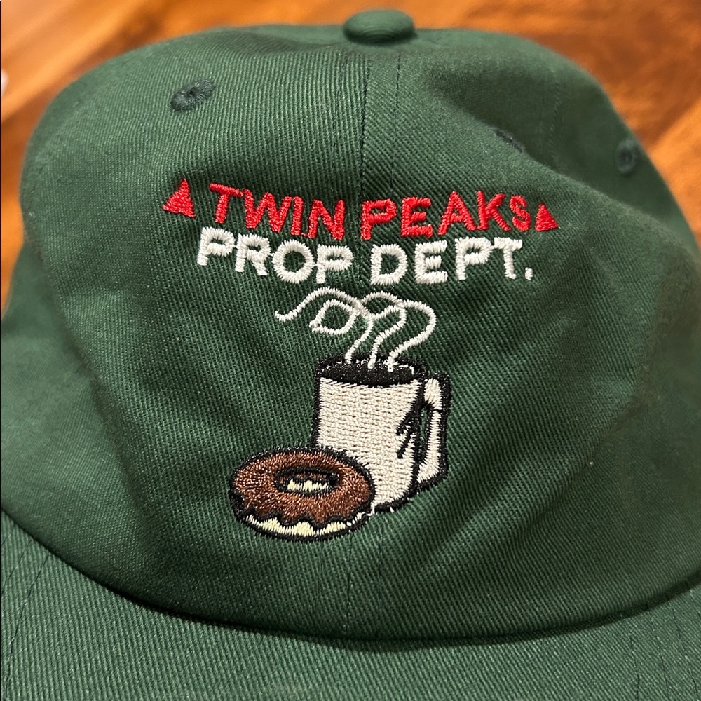 “Twin Peaks Prop Dept.” Dark Green Embroidered Cap - NWOT - Picture 6 of 6